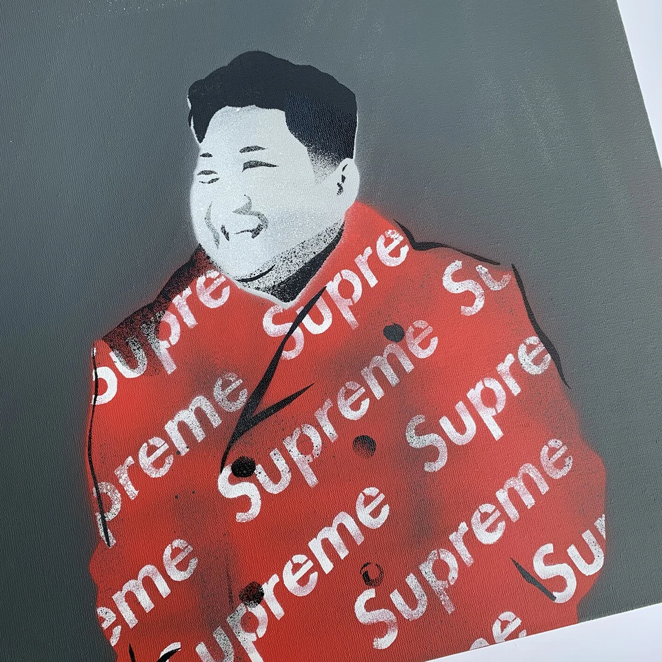 Líder Supremo - Petestreet original - Banksy Faile obey Supreme Foto 3 de 4