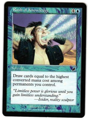 Magic_the_gathering Scourge Rush of Knowledge #49 2003,MTG,LP Common