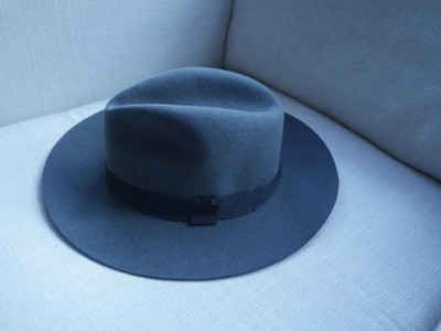 charcoal fedora hat