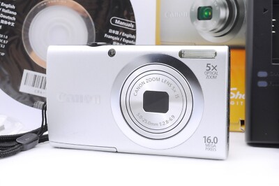 MINT] Canon PowerShot A2400 IS Silver 16.0MP Digital Camera From