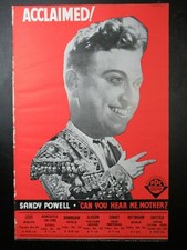 1935 Original Comedy Tour Poster CAN YOU HEAR ME MOTHER? Sandy Powell 11" x 17"