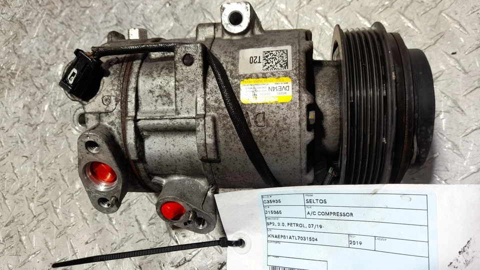 KIA SELTOS A/C COMPRESSOR SP2, 2.0, PETROL, 07/19- - image 3 of 4