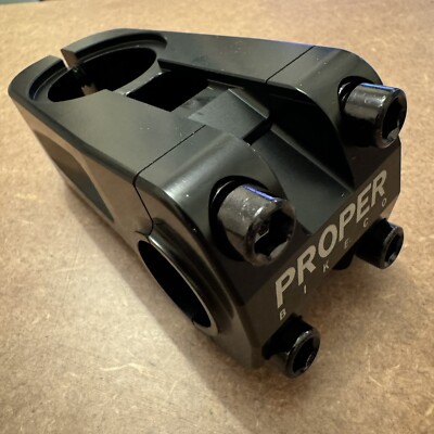 SELTEN EINGESTELLT Proper Bike Co Microlite Front Load BMX Vorbau - Schwarz