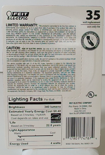 Feit Electric 35-Watt / 12-Volt LED Landscape Light w/GU5.3 Base - LVFMW - Picture 2 of 2