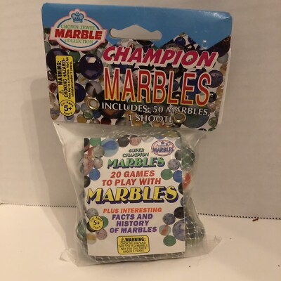 #ad #ad Vintage 1996 Imperial Super Champion Marbles 50 Assorted Styles Colors 1 Shooter $9.99