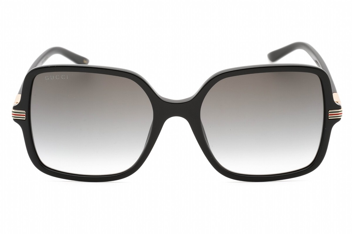 GUCCI GG1449S 001 Sunglasses Black Frame Gray Lenses 55mm | eBay
