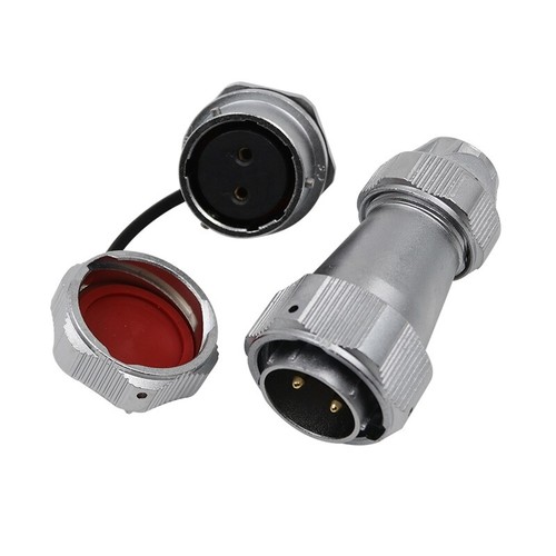 WY24 TE+ZM 2Pin-19Pin IP67 straight gripping jaw fastening plug rear nut socket - Picture 2 of 18