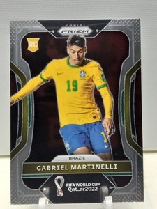 GABRIEL MARTINELLI 2022 PANINI PRIZM WORLD CUP Rookie RC SILVER PRIZM #29 BRAZIL