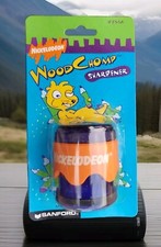 Nickelodeon Wood Chomp Pencil Sharpener Vintage  90’s Nickelodeon collectible