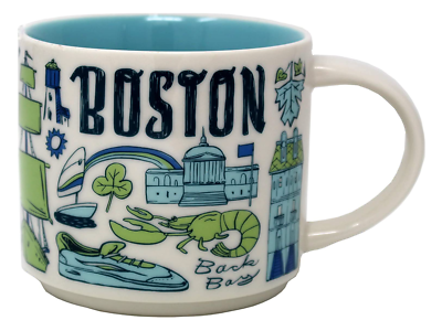 Starbucks Been There Series BOSTON Massachusetts 14oz Ceramic Mug NEW IN  BOX | eBay