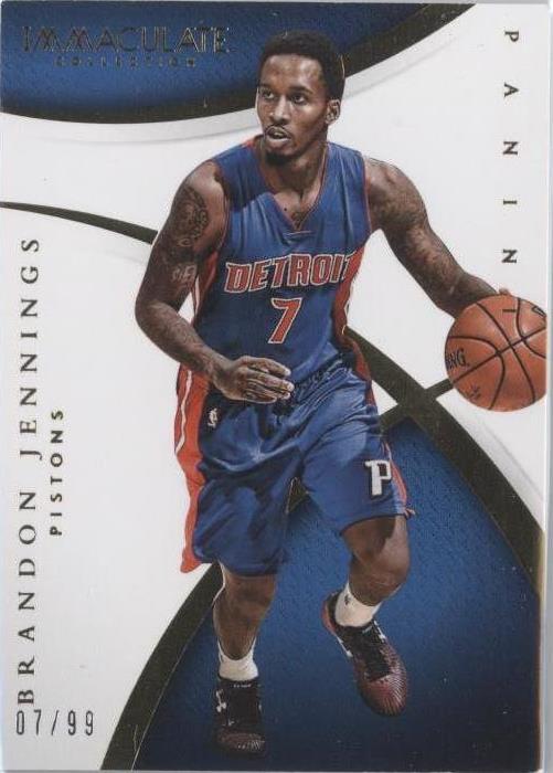 2014-15 Panini Immaculate Collection - Brandon Jennings #15 - 1 of 2