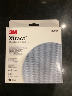 gemischtes Paket 8 3M 28966 125 mm Netz Mesh Schleifscheiben 80 120 180 320 Körnung 5'' Zoll