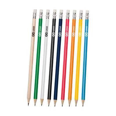 WPRO Holz Bleistifte „Kafka“ & Radierer mit Logo | Werbeartikel personalisiert ab 25