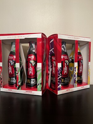 Coca Cola & McDonald's Aluminum Bottle FIFA 2010 World Cup Set of