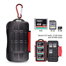 36 Slots CF SD Micro SD SDHC Card Memory Card Case Holder Box Water-Resistant