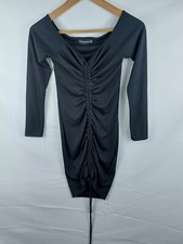 Pretty Little Thing Womens Black Mini Dress W/ String Tie Size 10 (145-00001)