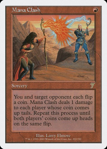 Mana Breach FOIL 7th Edition HEAVILY PLD Blue Uncommon CARD