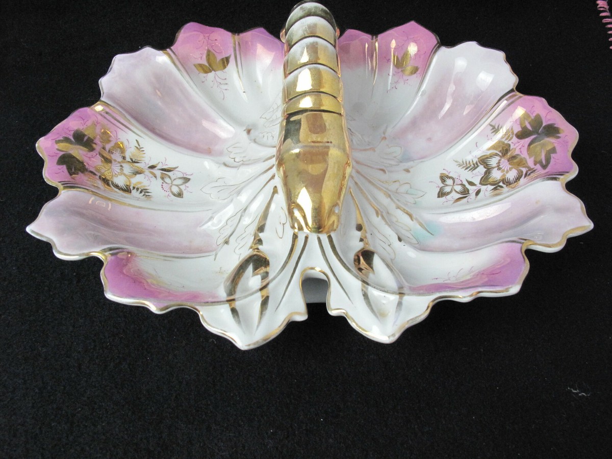 Vintage Porcelain Lobster Bowl Joseph Schachtel - Germany Purple  display picture 1