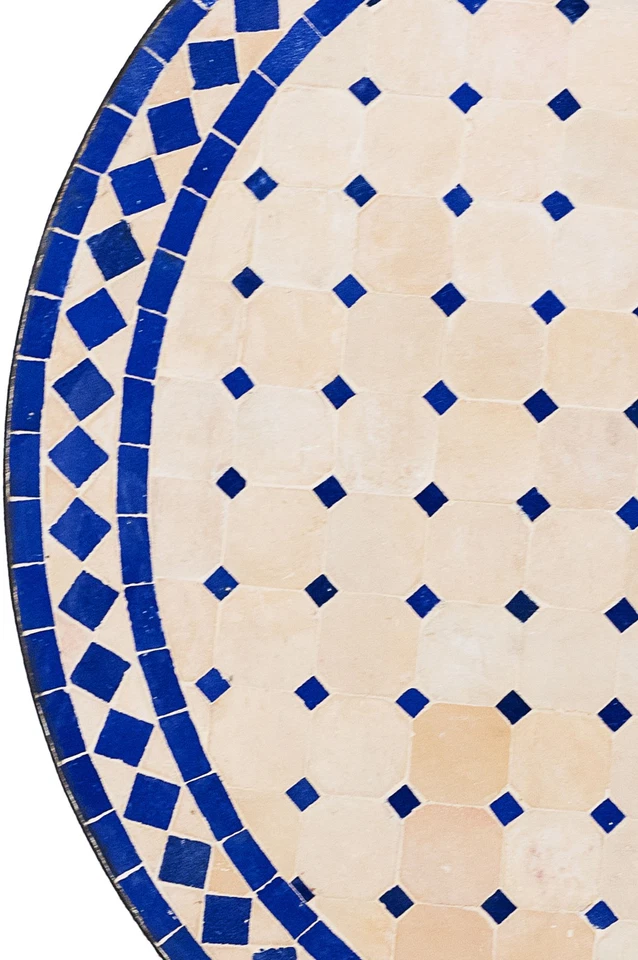 Gartenset mediterran Marrakesch Natur Blau 80cm Athen - Bild 4 von 4