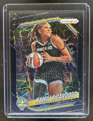 2025 Panini WNBA Prizm Kamilla Cardoso Black Velocity #/39 Sky