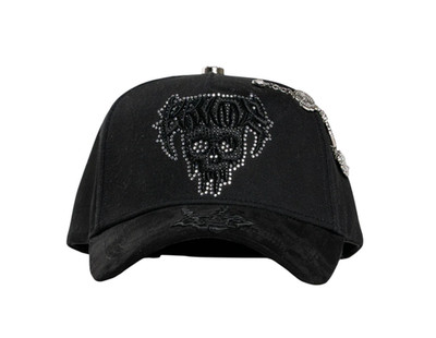EL BARBAS HATS CRIME BLACK SNAPBACK HAT BARCRIME BKOUT