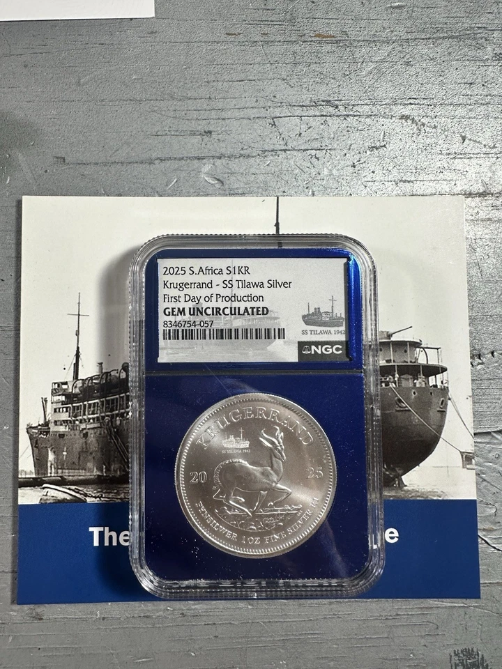 2025 1 oz Silver Krugerrand Struck From SS Tilawa Shipwreck Silver NGC Gem Unc - Image 4 of 4