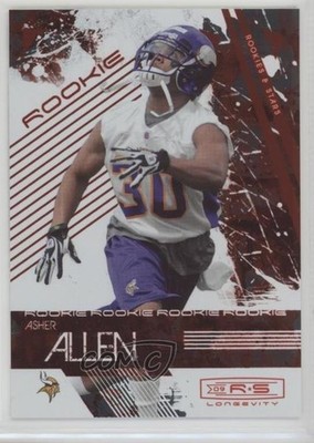 2009 Donruss Rookies & Stars Longevity Rookie Ruby /150 Asher Allen #121 RC a2v