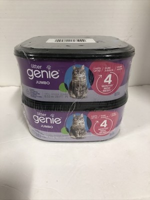 Litter Genie Jumbo Refill Bags Lasts Up to 4 Months Per Cat 