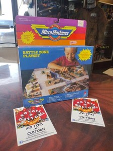 Micro Machines Battle Zone Playset & Mat  1989 Galoob