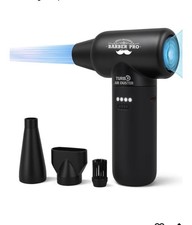 Compressed Air Duster - Electric Duster for Hair Barber, 3 Gear Mini Portable Je