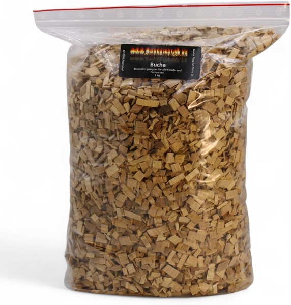 RäUcherchips Buche 1000G – Grill-Chips FüR Fisch, Fleisch &Amp; Smoker, Bbq Woo-image