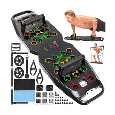 Push UP Board, Pilates Bar  Fitness Accessories, 25 in 1 Folda... USA FAST SHIP