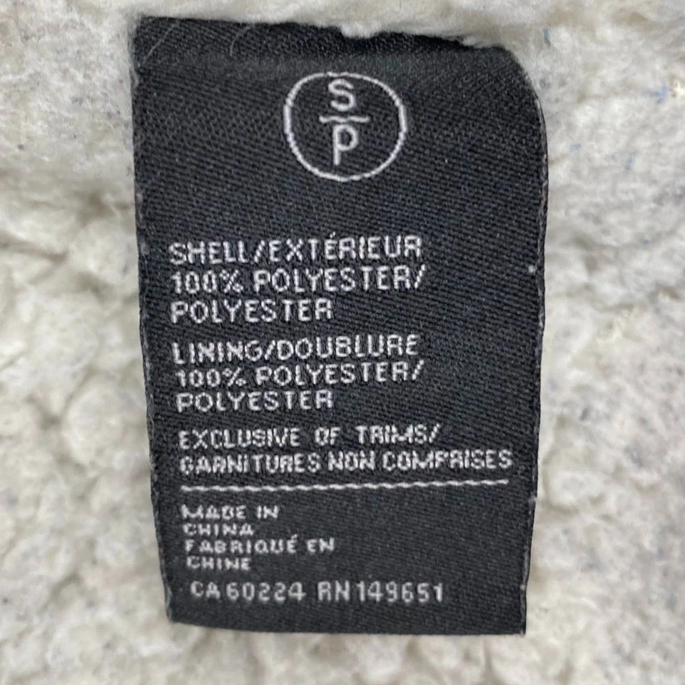 Chaqueta con Capucha Buffalo David Bitton Para Hombre Pequeña Forrada Sherpa Cremallera Completa Carbón Foto 3 de 4