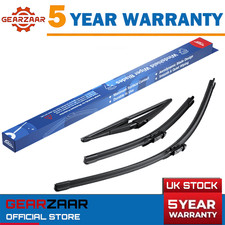 WINDSCREEN WIPER FRONT + REAR Blades Kit for Vauxhall Opel Corsa D E 2006-2014