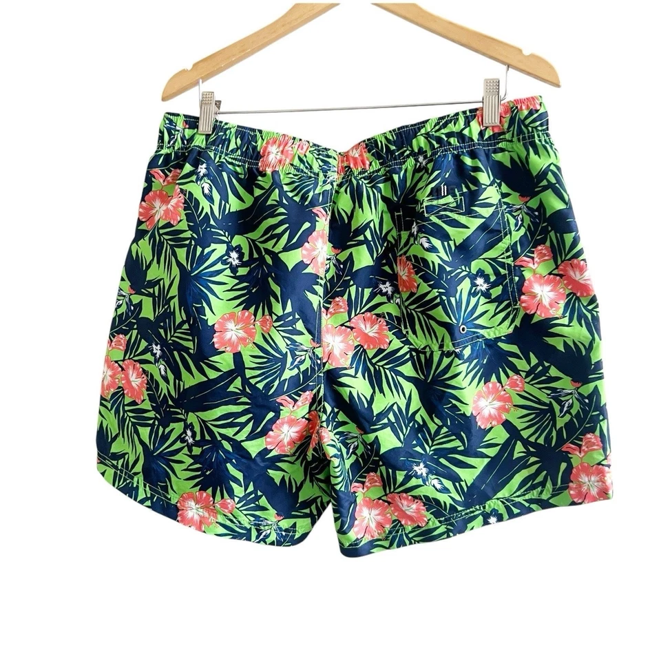 Bañador corto Nautica tropical hawaiano para hombre nuevo sin etiquetas talla XL forrado Foto 2 de 4