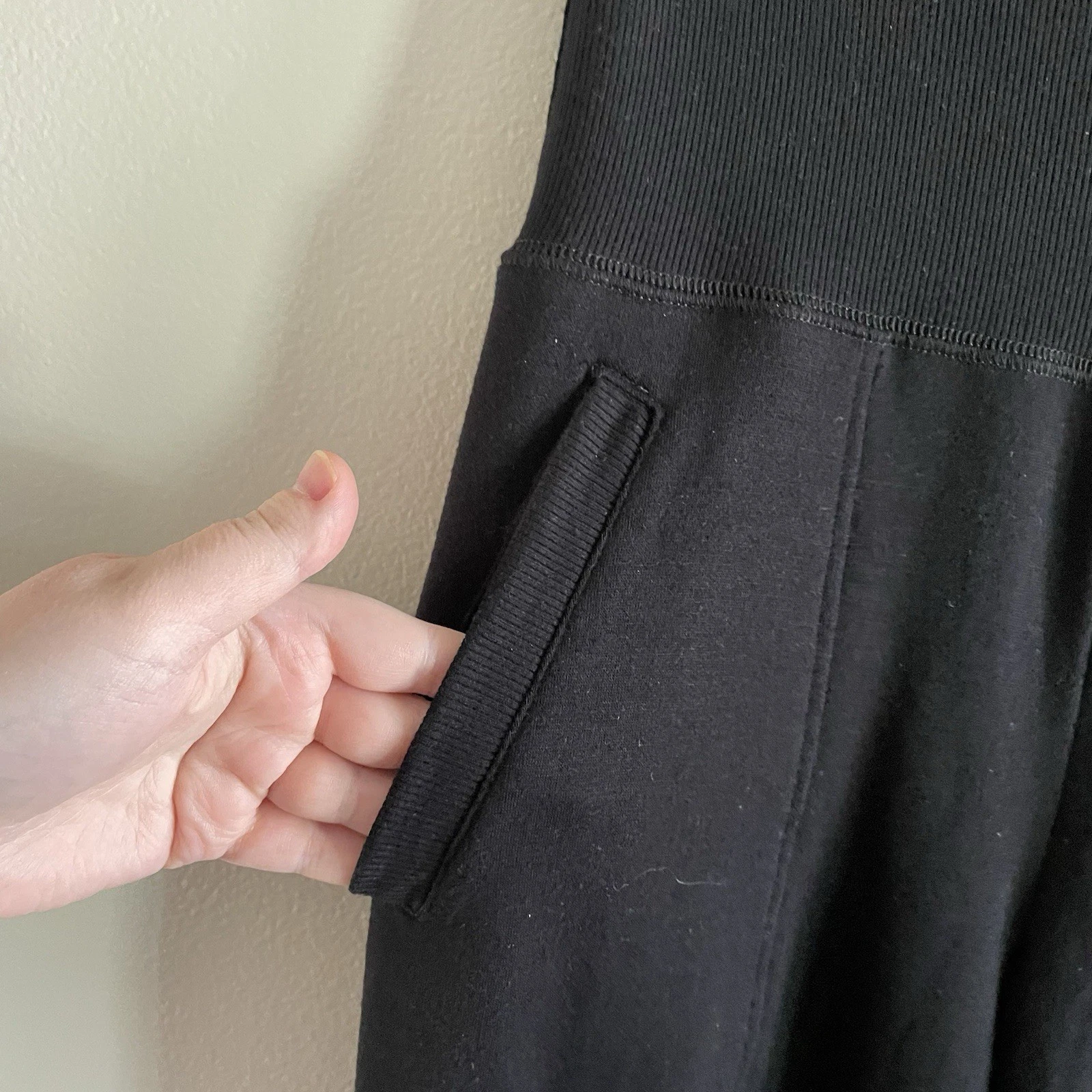 beyond-yoga slouchy soft cozy fleece fold-over sweatpants