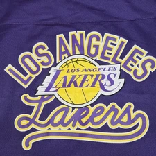 Los Angeles Lakers Junior Top XSmall Purple Jersey Logo UNK Short Sleeve