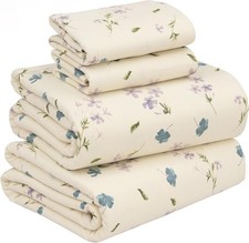 Flannel Sheets Queen Size - 100 Cotton Double Brushed Bed Sheets, Deep Pockets