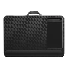 LapGear Home Office Pro 21.1" x 14" PVC/Polystyrene Lap Desk Black Carbon