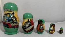Thomas The Train & Friends Wooden Russian Nesting Dolls Hand Painted