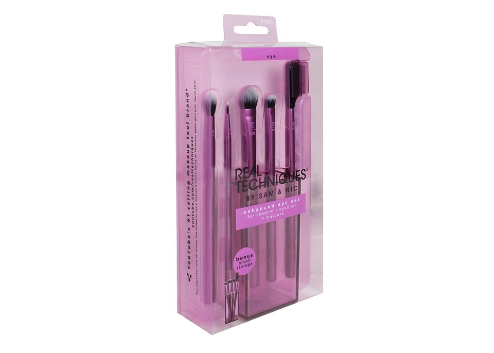 REAL TECHNIQUES Enhanced Eye Set Brush Cup RT-91534 shadow eyeliner mascara 6pcs - Image 3 of 4