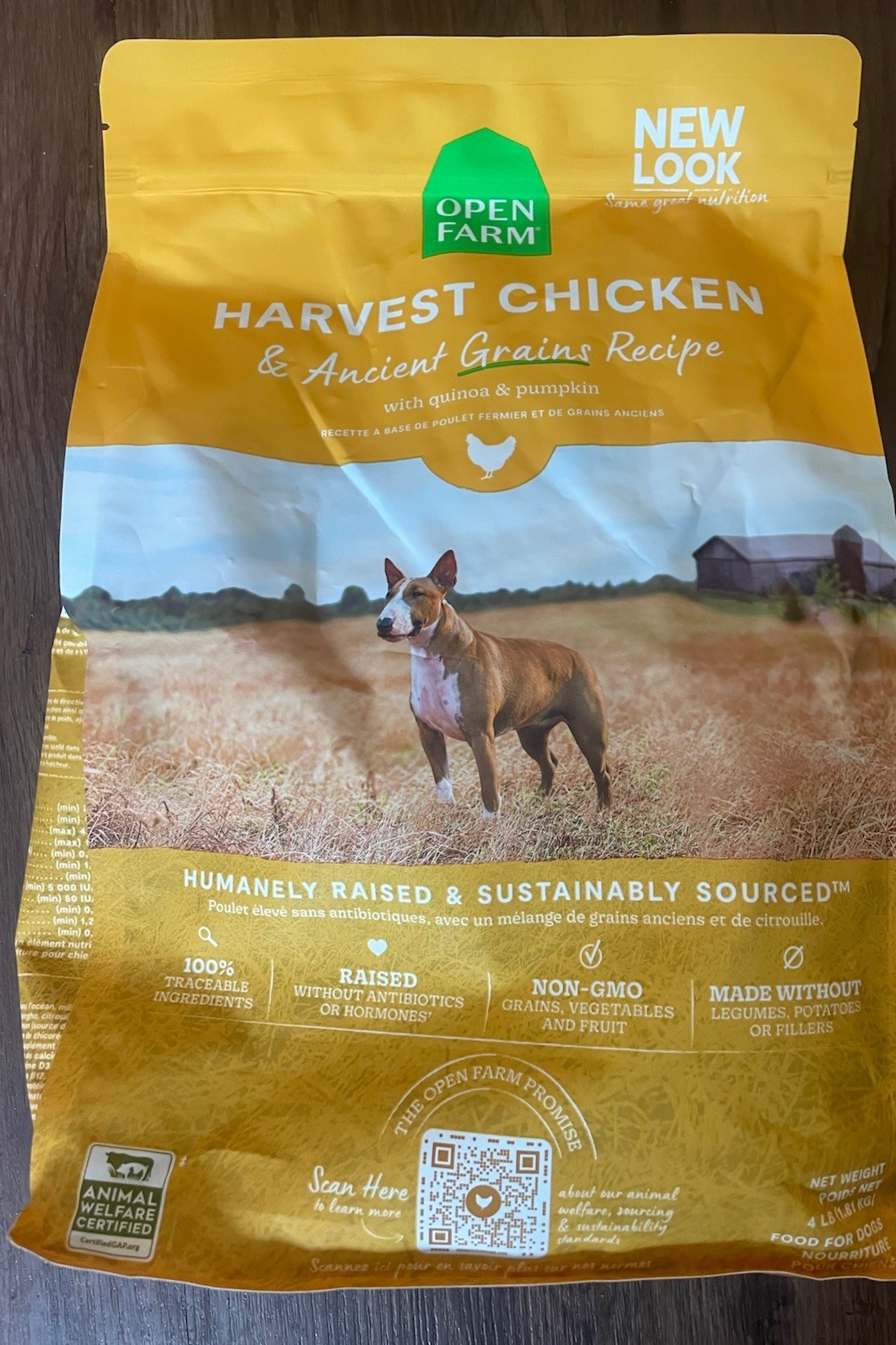 Open Farm, Ancient Grains Dry Dog Food, Protein-Rich Non-GMO
