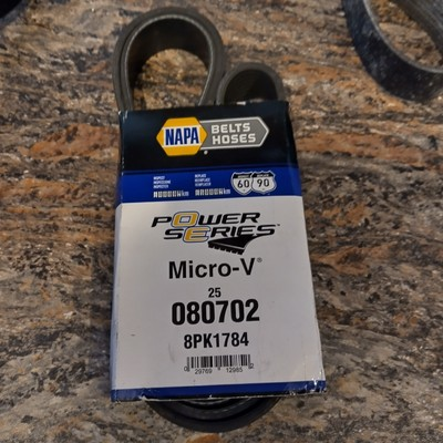 #ad 25 080702 Napa Power Series Micro V Serpentine Belt 1 3 32quot; x 70 3 4quot; 8PK1784 $35.00