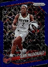 2025 Panini Prizm WNBA Blue Velocity Prizms Aari McDonald Card #10