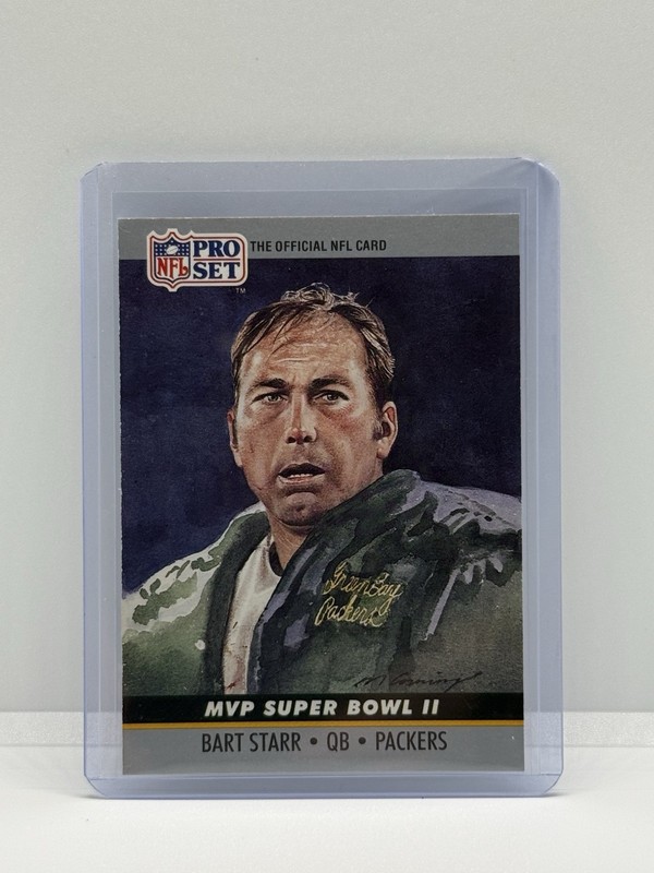 1990 Pro Set - Super Bowl Mvp's Bart Starr #2