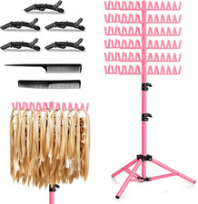 Braiding Hair Rack Height Adjustable 144 Pegs Braiding Rack Hair Extension Ho...