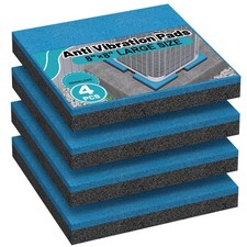 4 Pack Anti Vibration Pads, Heavy Duty Rubber Pads, 8" 8" 3/4" Shock Abso...