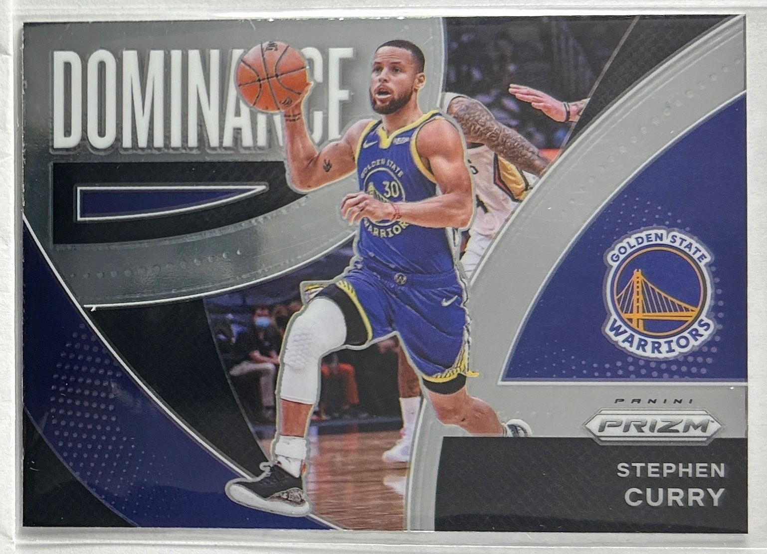 2021-22 Panini Prizm #14 Stephen Curry Dominance Golden State Warriors