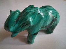 Malachit Steine: ein Elefant