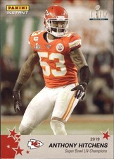 2019 Panini Instant NFL #18 Anthony Hitchens Super Bowl LIV Champions